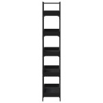 vidaXL Bibliotecă cu 5 niveluri, negru, 100x33x180,5 cm lemn prelucrat vidaXL Bibliotecă cu 5 niveluri, negru, 100x33x180,5 cm lemn prelucrat