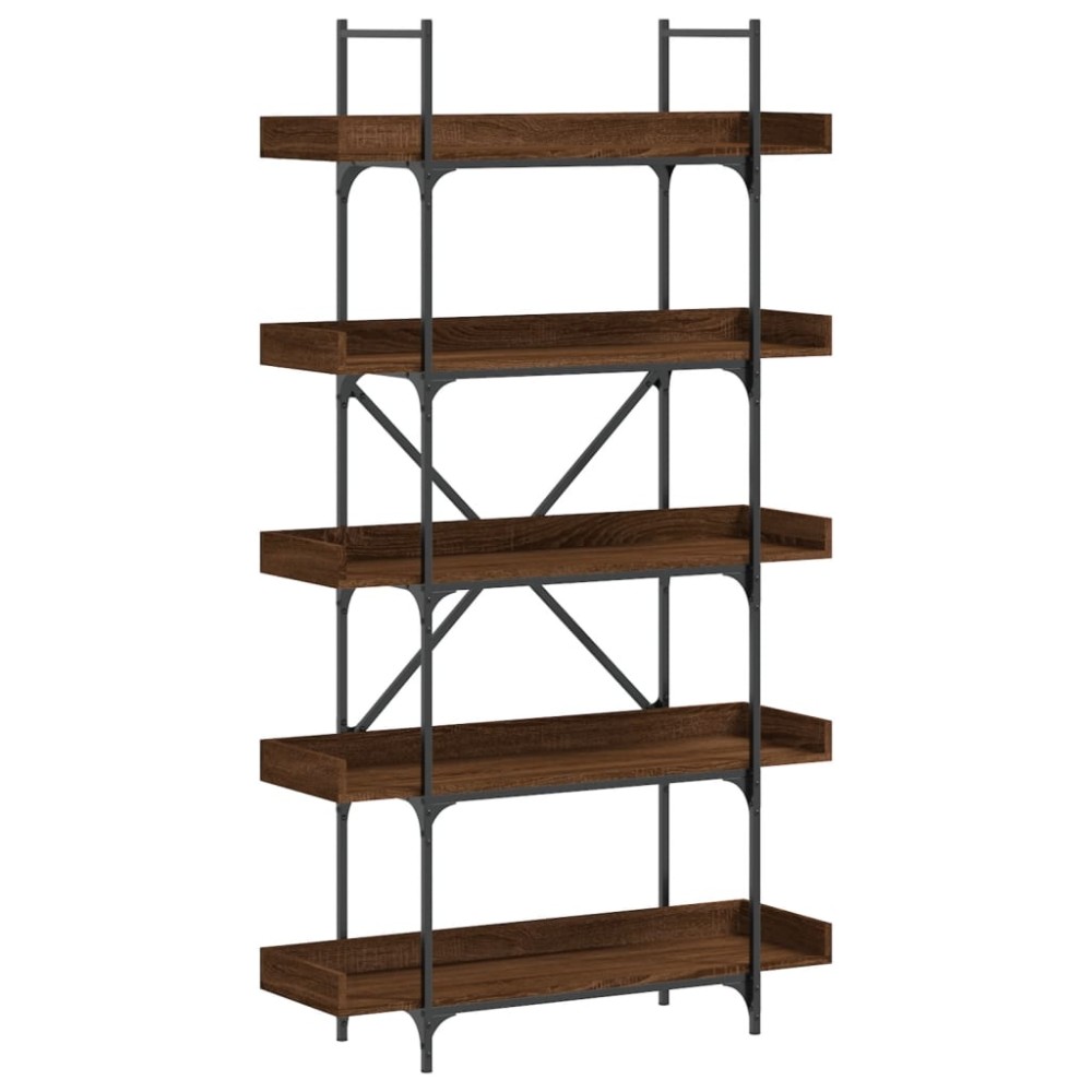 vidaXL Bibliotecă 5 niveluri stejar maro 100x33x180,5 cm lemn compozit