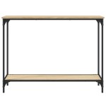 vidaXL Măsuță consolă, stejar sonoma, 101x30,5x75 cm, lemn prelucrat vidaXL Măsuță consolă, stejar sonoma, 101x30,5x75 cm, lemn prelucrat