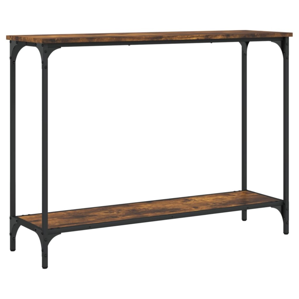 vidaXL Măsuță consolă, stejar fumuriu, 101x30,5x75 cm, lemn prelucrat
