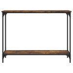 vidaXL Măsuță consolă, stejar fumuriu, 101x30,5x75 cm, lemn prelucrat vidaXL Măsuță consolă, stejar fumuriu, 101x30,5x75 cm, lemn prelucrat