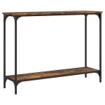 vidaXL Măsuță consolă, stejar fumuriu, 101x30,5x75 cm, lemn prelucrat vidaXL Măsuță consolă, stejar fumuriu, 101x30,5x75 cm, lemn prelucrat