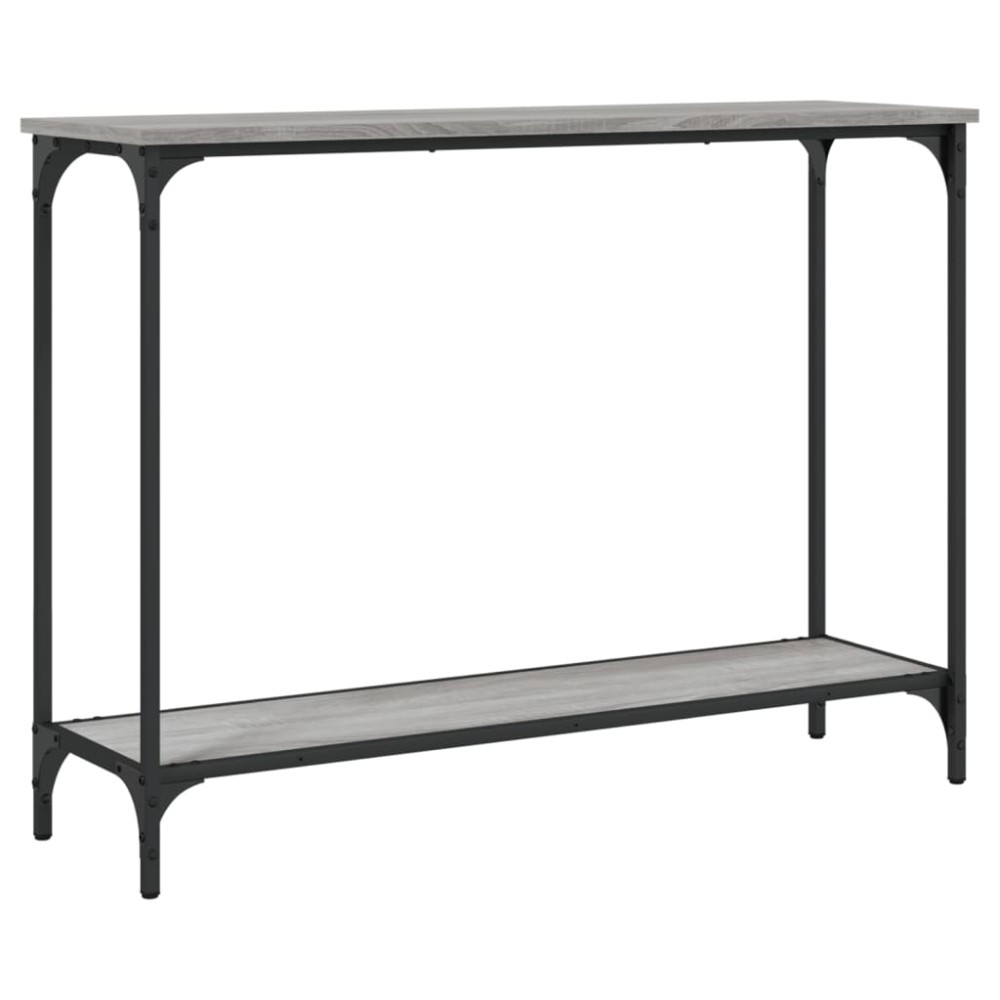 vidaXL Măsuță consolă, gri sonoma, 101x30,5x75 cm, lemn prelucrat
