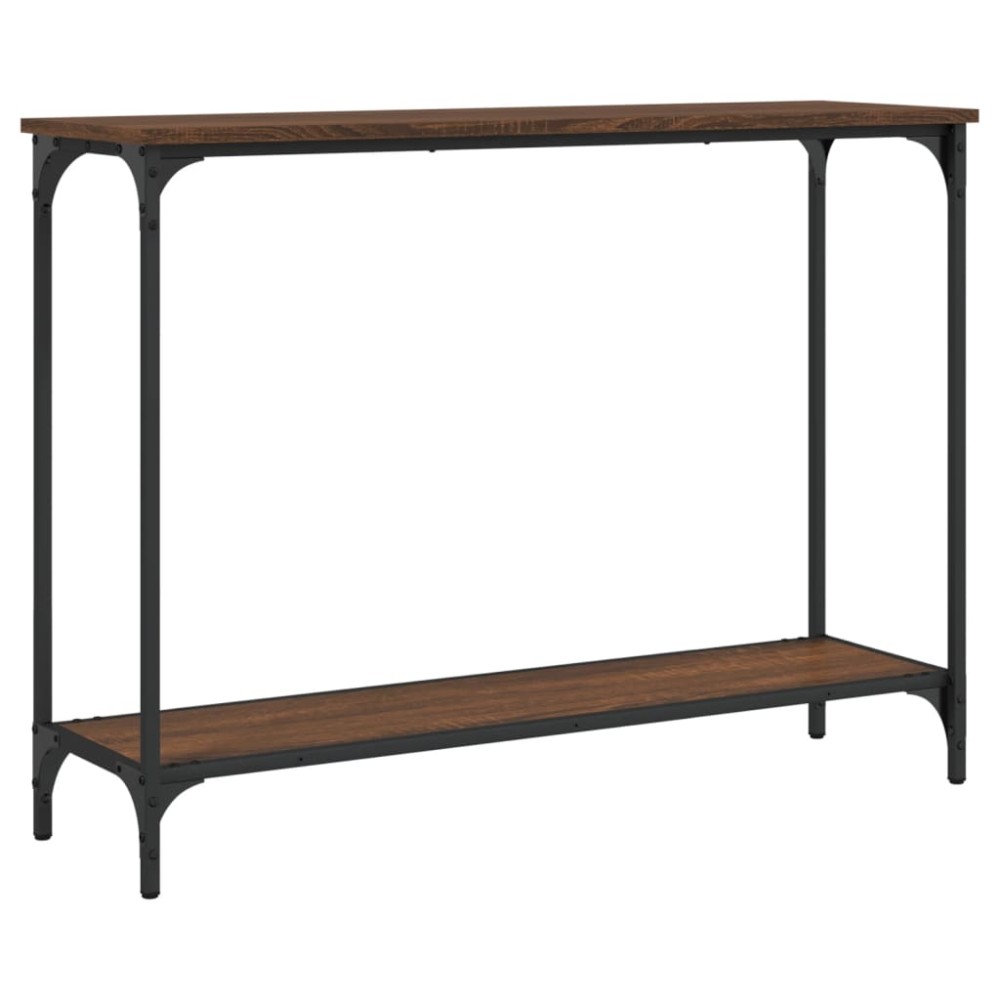 vidaXL Măsuță consolă, stejar maro, 101x30,5x75 cm, lemn prelucrat