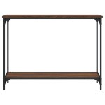 vidaXL Măsuță consolă, stejar maro, 101x30,5x75 cm, lemn prelucrat vidaXL Măsuță consolă, stejar maro, 101x30,5x75 cm, lemn prelucrat
