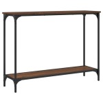vidaXL Măsuță consolă, stejar maro, 101x30,5x75 cm, lemn prelucrat vidaXL Măsuță consolă, stejar maro, 101x30,5x75 cm, lemn prelucrat