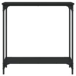 vidaXL Masă consolă, negru, 75x30,5x75 cm, lemn prelucrat
