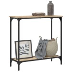 vidaXL Masă consolă, stejar sonoma, 75x30,5x75 cm, lemn prelucrat vidaXL Masă consolă, stejar sonoma, 75x30,5x75 cm, lemn prelucrat