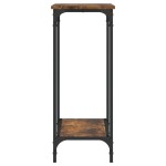 vidaXL Masă consolă, stejar afumat, 75x30,5x75 cm, lemn prelucrat