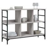 vidaXL Servantă, gri sonoma, 102x32x73,5 cm, lemn prelucrat vidaXL Servantă, gri sonoma, 102x32x73,5 cm, lemn prelucrat
