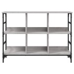 vidaXL Servantă, gri sonoma, 102x32x73,5 cm, lemn prelucrat vidaXL Servantă, gri sonoma, 102x32x73,5 cm, lemn prelucrat
