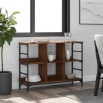 vidaXL Servantă, stejar maro, 102x32x73,5 cm, lemn prelucrat vidaXL Servantă, stejar maro, 102x32x73,5 cm, lemn prelucrat
