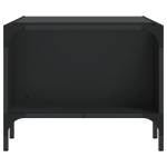 vidaXL Măsuță de cafea cu raft, negru, 100x51x40 cm, lemn