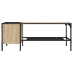 vidaXL Măsuță de cafea cu raft, stejar sonoma, 100x51x40 cm, lemn vidaXL Măsuță de cafea cu raft, stejar sonoma, 100x51x40 cm, lemn