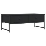 vidaXL Măsuță de cafea, negru, 101x49x39,5 cm, lemn prelucrat vidaXL Măsuță de cafea, negru, 101x49x39,5 cm, lemn prelucrat