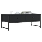vidaXL Măsuță de cafea, negru, 101x49x39,5 cm, lemn prelucrat vidaXL Măsuță de cafea, negru, 101x49x39,5 cm, lemn prelucrat