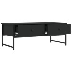 vidaXL Măsuță de cafea, negru, 101x49x39,5 cm, lemn prelucrat vidaXL Măsuță de cafea, negru, 101x49x39,5 cm, lemn prelucrat