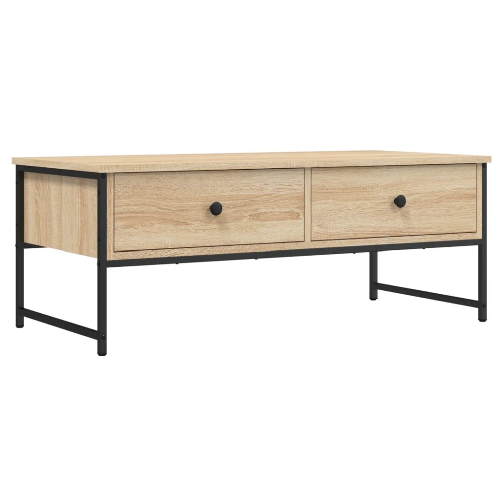 vidaXL Măsuță de cafea, stejar sonoma, 101x49x39,5 cm, lemn prelucrat