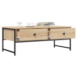 vidaXL Măsuță de cafea, stejar sonoma, 101x49x39,5 cm, lemn prelucrat vidaXL Măsuță de cafea, stejar sonoma, 101x49x39,5 cm, lemn prelucrat