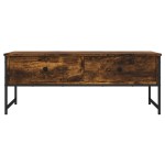 vidaXL Măsuță de cafea, stejar fumuriu, 101x49x39,5 cm, lemn prelucrat