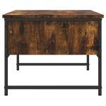 vidaXL Măsuță de cafea, stejar fumuriu, 101x49x39,5 cm, lemn prelucrat
