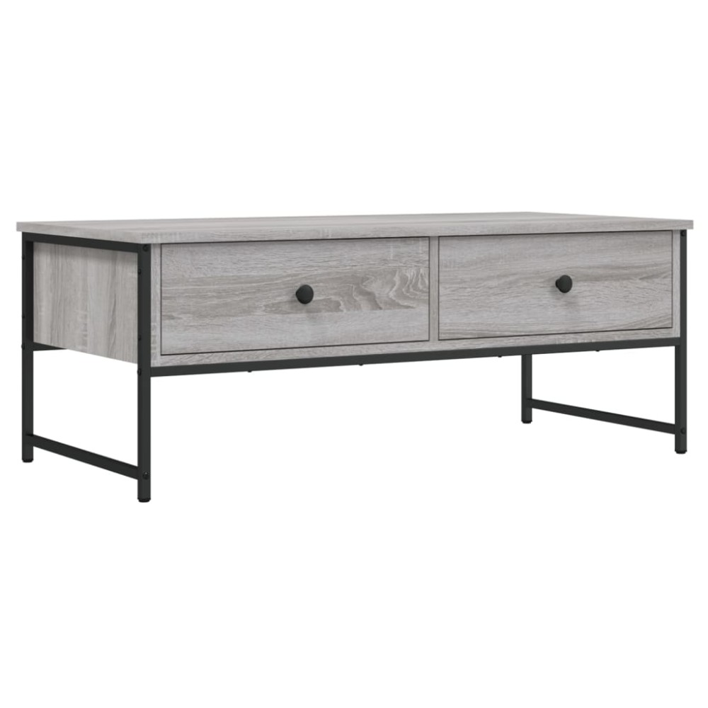 vidaXL Măsuță de cafea, gri sonoma, 101x49x39,5 cm, lemn compozit