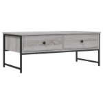 vidaXL Măsuță de cafea, gri sonoma, 101x49x39,5 cm, lemn compozit