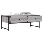 vidaXL Măsuță de cafea, gri sonoma, 101x49x39,5 cm, lemn compozit