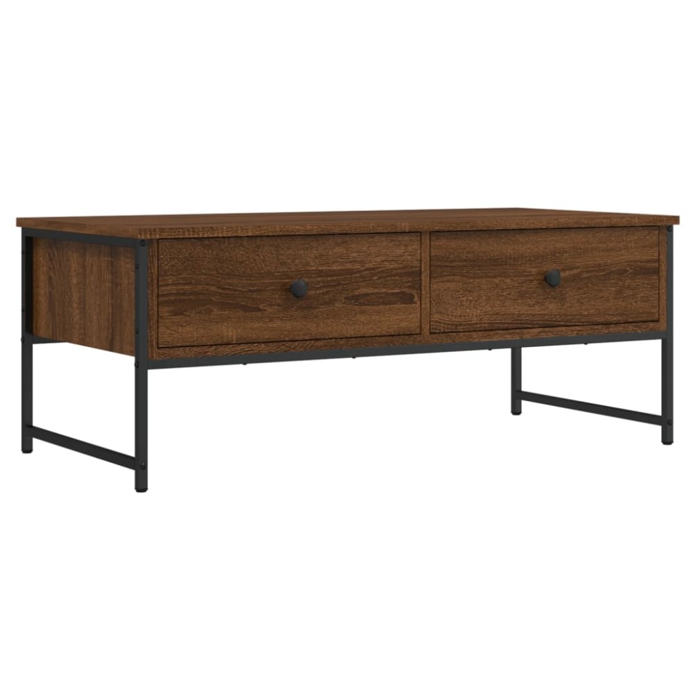 vidaXL Măsuță de cafea, stejar maro, 101x49x39,5 cm, lemn prelucrat