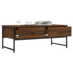 vidaXL Măsuță de cafea, stejar maro, 101x49x39,5 cm, lemn prelucrat vidaXL Măsuță de cafea, stejar maro, 101x49x39,5 cm, lemn prelucrat