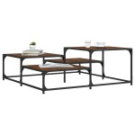 vidaXL Măsuță de cafea, stejar maro, 107x107x40 cm, lemn prelucrat vidaXL Măsuță de cafea, stejar maro, 107x107x40 cm, lemn prelucrat