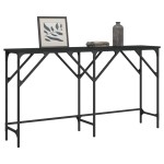 vidaXL Măsuță consolă, negru, 140x29x75 cm, lemn compozit vidaXL Măsuță consolă, negru, 140x29x75 cm, lemn compozit