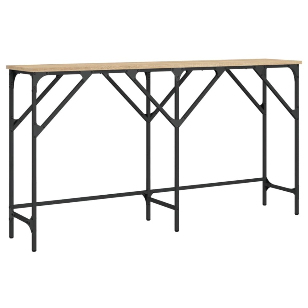 vidaXL Măsuță consolă, stejar sonoma, 140x29x75 cm, lemn prelucrat