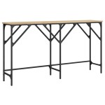 vidaXL Măsuță consolă, stejar sonoma, 140x29x75 cm, lemn prelucrat vidaXL Măsuță consolă, stejar sonoma, 140x29x75 cm, lemn prelucrat