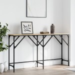 vidaXL Măsuță consolă, stejar sonoma, 140x29x75 cm, lemn prelucrat vidaXL Măsuță consolă, stejar sonoma, 140x29x75 cm, lemn prelucrat