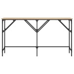 vidaXL Măsuță consolă, stejar sonoma, 140x29x75 cm, lemn prelucrat vidaXL Măsuță consolă, stejar sonoma, 140x29x75 cm, lemn prelucrat