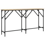 vidaXL Măsuță consolă, stejar sonoma, 140x29x75 cm, lemn prelucrat vidaXL Măsuță consolă, stejar sonoma, 140x29x75 cm, lemn prelucrat