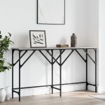 vidaXL Măsuță consolă, gri sonoma, 140x29x75 cm, lemn prelucrat vidaXL Măsuță consolă, gri sonoma, 140x29x75 cm, lemn prelucrat