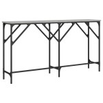 vidaXL Măsuță consolă, gri sonoma, 140x29x75 cm, lemn prelucrat vidaXL Măsuță consolă, gri sonoma, 140x29x75 cm, lemn prelucrat