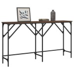 vidaXL Măsuță consolă, stejar maro, 140x29x75 cm, lemn prelucrat vidaXL Măsuță consolă, stejar maro, 140x29x75 cm, lemn prelucrat