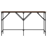 vidaXL Măsuță consolă, stejar maro, 140x29x75 cm, lemn prelucrat vidaXL Măsuță consolă, stejar maro, 140x29x75 cm, lemn prelucrat