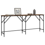 vidaXL Măsuță consolă, stejar fumuriu, 180x29x75 cm, lemn prelucrat vidaXL Măsuță consolă, stejar fumuriu, 180x29x75 cm, lemn prelucrat