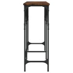 vidaXL Măsuță consolă, stejar fumuriu, 180x29x75 cm, lemn prelucrat vidaXL Măsuță consolă, stejar fumuriu, 180x29x75 cm, lemn prelucrat