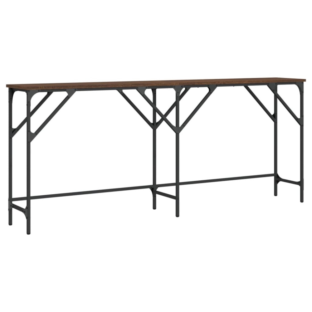 vidaXL Măsuță consolă, stejar maro, 180x29x75 cm, lemn prelucrat