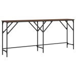 vidaXL Măsuță consolă, stejar maro, 180x29x75 cm, lemn prelucrat vidaXL Măsuță consolă, stejar maro, 180x29x75 cm, lemn prelucrat