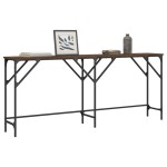 vidaXL Măsuță consolă, stejar maro, 180x29x75 cm, lemn prelucrat vidaXL Măsuță consolă, stejar maro, 180x29x75 cm, lemn prelucrat