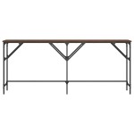 vidaXL Măsuță consolă, stejar maro, 180x29x75 cm, lemn prelucrat vidaXL Măsuță consolă, stejar maro, 180x29x75 cm, lemn prelucrat