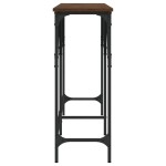 vidaXL Măsuță consolă, stejar maro, 180x29x75 cm, lemn prelucrat vidaXL Măsuță consolă, stejar maro, 180x29x75 cm, lemn prelucrat