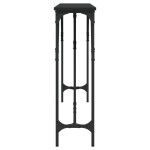 vidaXL Măsuță consolă, negru, 180x23x75 cm, lemn compozit vidaXL Măsuță consolă, negru, 180x23x75 cm, lemn compozit