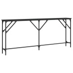 vidaXL Măsuță consolă, negru, 180x23x75 cm, lemn compozit vidaXL Măsuță consolă, negru, 180x23x75 cm, lemn compozit
